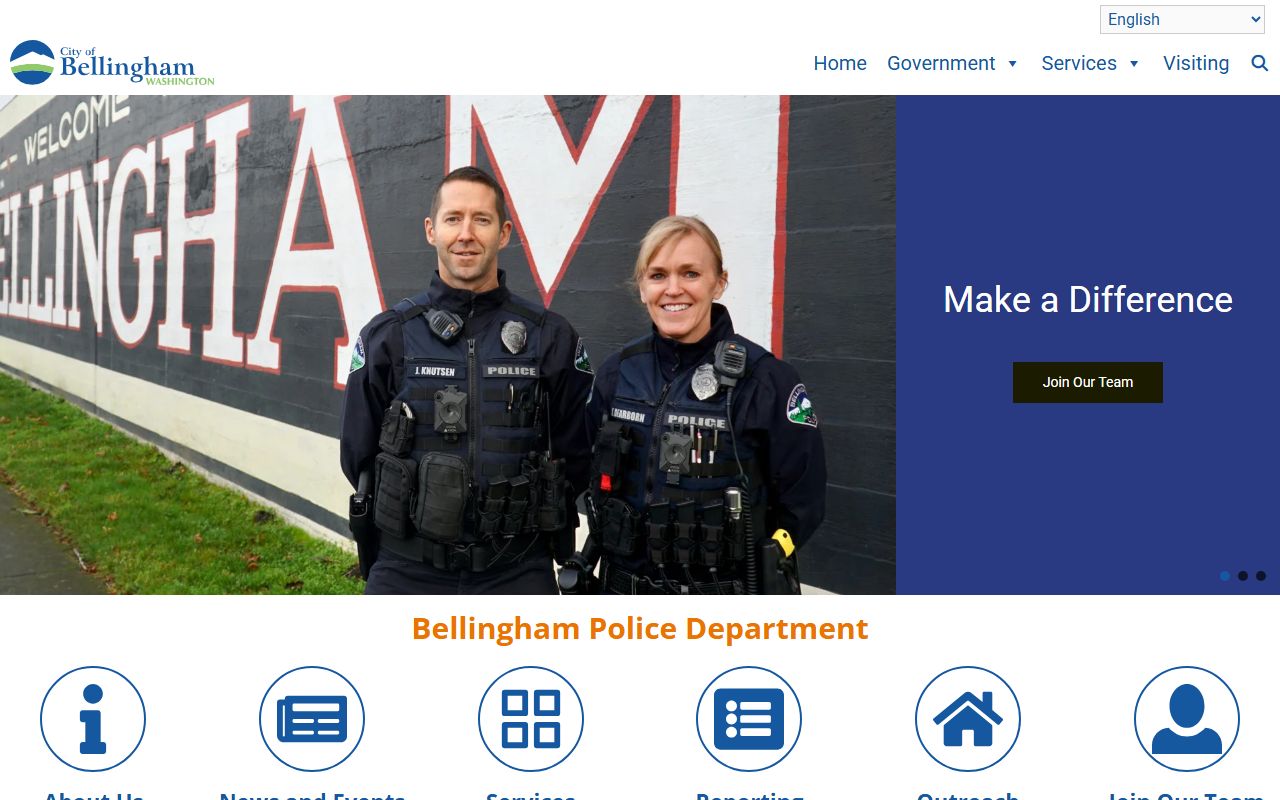 Bellingham Washington police blotter department website