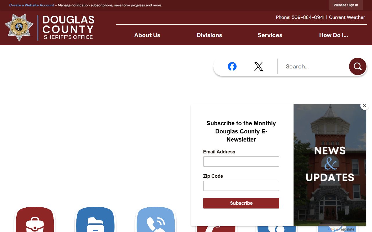 Douglas County Sheriff's Office website