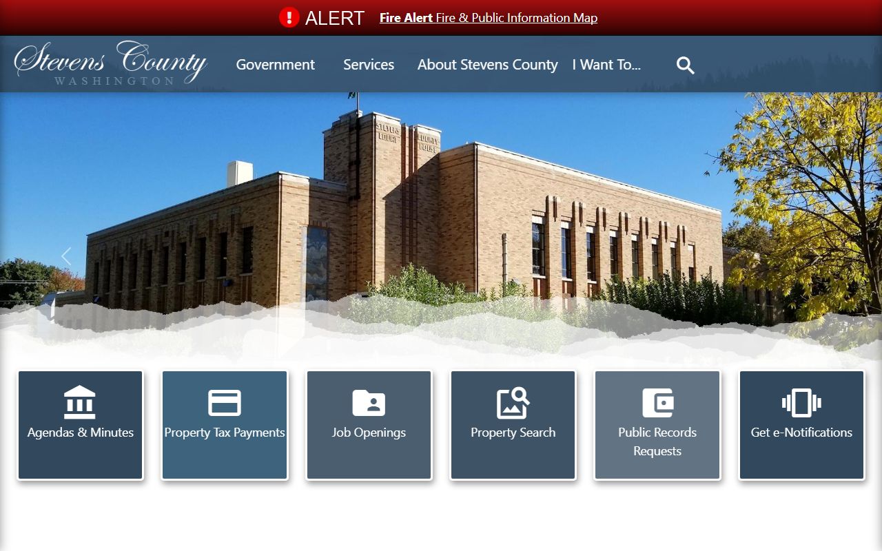 Stevens County police blotter - county website with Sheriff and records access