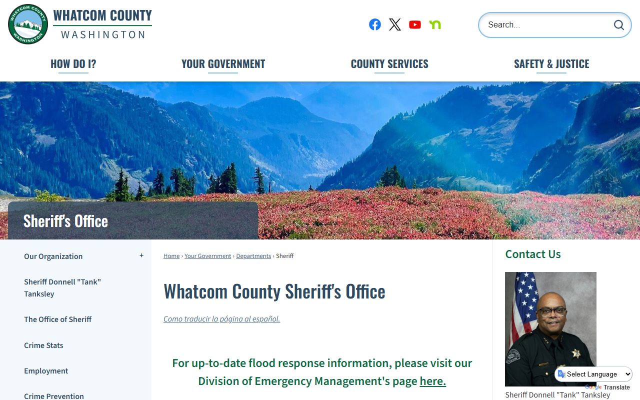 Whatcom County police blotter - Sheriff's Office website with records access